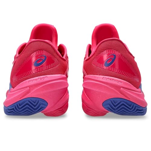 ASICS Women's Court FlyteFoam 3 Clay Tennis Shoe, 8.5, Bright Rose/White