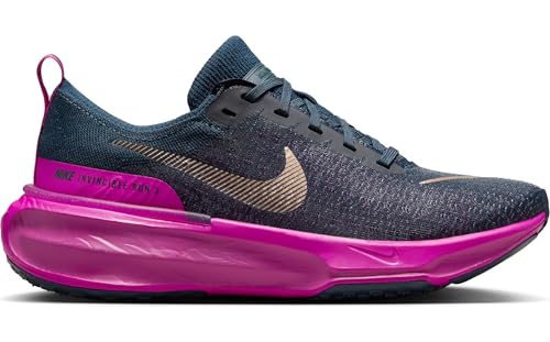 Nike Invincible 3 Women's Road Running Shoes (DR2660-404, Armory Navy/Vivid Grape/Hot Fuchsia/) Size 11.5