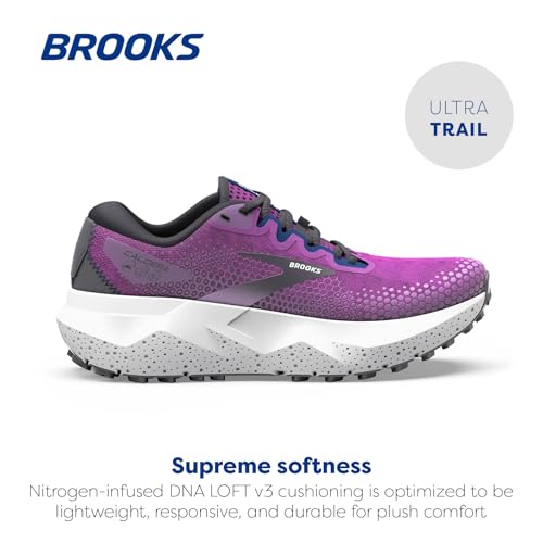 Brooks Women’s Caldera 6 Trail Running Shoe - Purple/Violet/Navy - 6 Medium