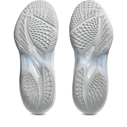 ASICS Unisex Sky Elite FlyteFoam Mid Top 3 Volleyball Shoes, 9M / 10.5W, White/Pure Silver