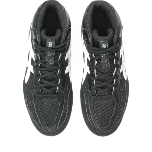 ASICS Kid's Matflex 8 GS Wrestling Shoes, 6, Black/White