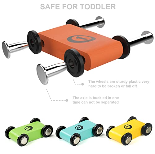 Toddler Toys for 1 2 Year Old Boy and Girl Gifts Wooden Race Track