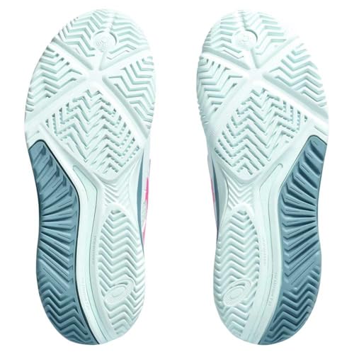 ASICS Women's Gel-Resolution 9 Padel Sneaker, Soothing SEA/HOT Pink, 4 UK, Soothing Sea Hot Pink, 4 UK