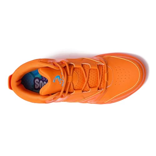 SHAQ Devastator High Top Basketball Shoes for Men, Indoor or Outdoor Court Basketball Mens Sneakers Size 8 to 15 - Orange, 8.5 Medium