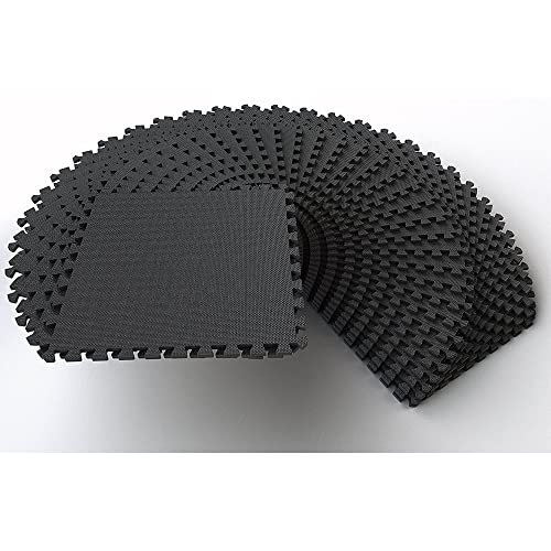 BalanceFrom Puzzle Exercise Mat 1/2-inch Thick, EVA Interlocking Foam Floor