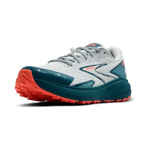Brooks Women’s Divide 5 Trail Running Shoe - Bit of Blue/Legion Blue/Flame - 6 Medium