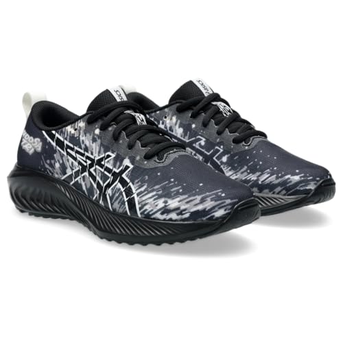 ASICS Kid's Gel-Noosa TRI 16 Grade School Running Shoes, 4, Black/White