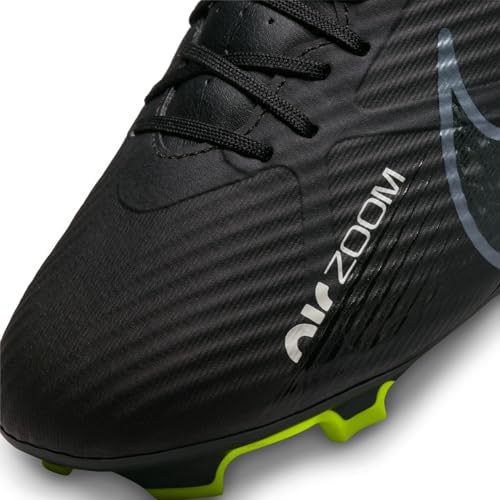 Nike Men's Mercurial Zoom Vapor 15 Academy MG Sneaker, Black/DK Smoke Grey-Summit White-Volt, 9.5 UK