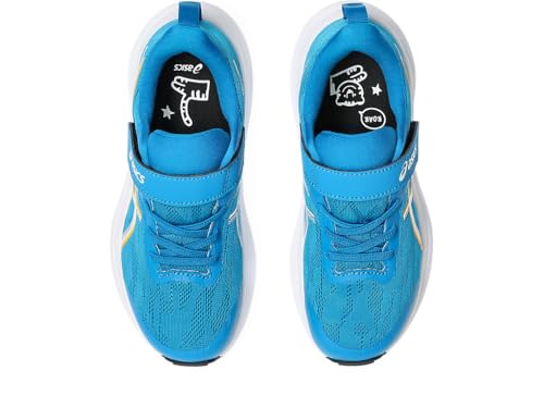 ASICS Kid's GT-1000 14 Pre-School Running Shoes, K10, Aegean Blue/YAMABUKI