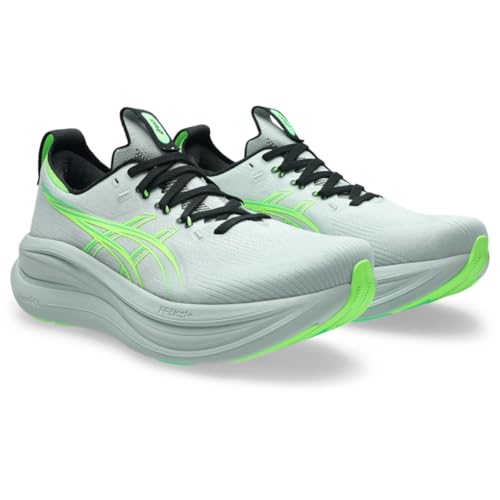 ASICS Men's Gel-Nimbus 28 Running Shoes, 13, Cold Moss/Illuminate Green