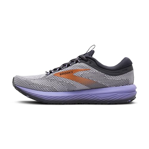 Brooks Women’s Revel 7 Neutral Running Shoe - Sweet Lavender/Ebony/Alloy - 8 Medium