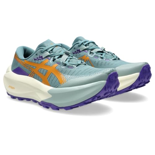 ASICS Women's Trabuco MAX 5 Running Shoes, 8, Foggy Teal/Radiant Amethyst