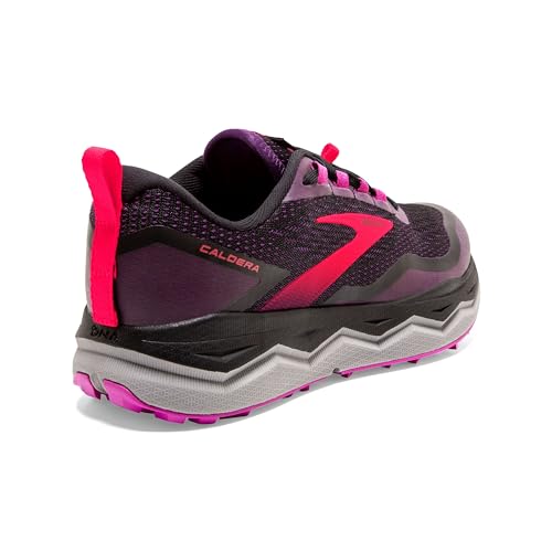Brooks Caldera 5 Women's Trail Running Shoe - Black/Fuschia/Purple - 5.5