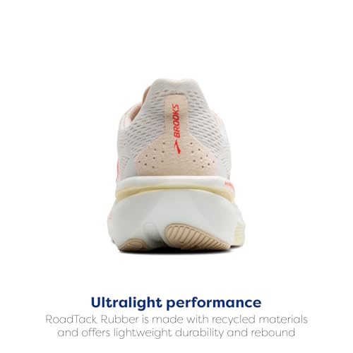 Brooks Women’s Hyperion 2 Neutral Running Shoe - White/Peach/Coral - 9 Medium