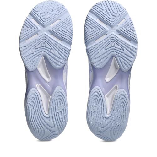 ASICS Women's Blade FlyteFoam 2 Volleyball Shoes, 8, White/Blue Fade