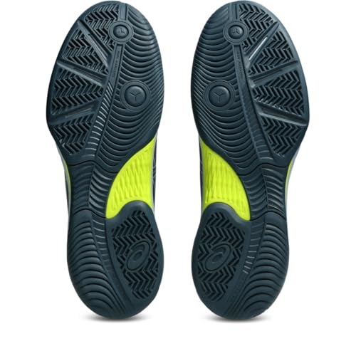 ASICS Men's Gel-RENMA 2 Pickleball Shoes, 8, RAW Indigo/Safety Yellow