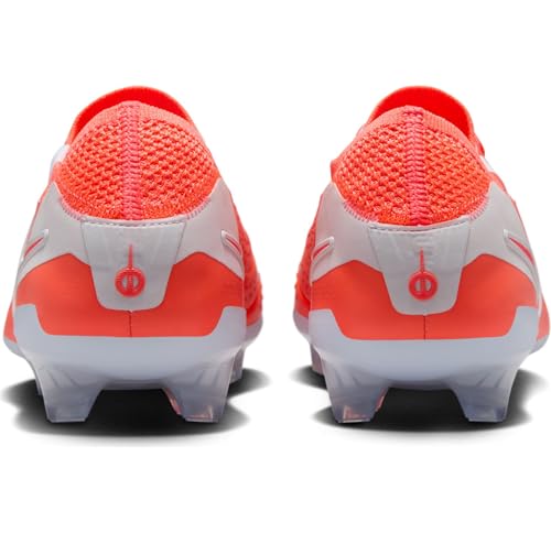 Nike Tiempo Legend 10 Elite Firm-Ground Low-Top Soccer Cleats (DV4328-800, Hot Lava/White) Size 11
