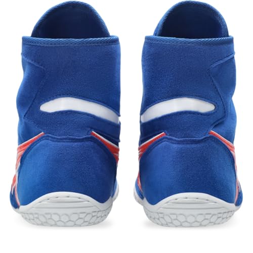 ASICS Unisex Prime Attack Wrestling Shoes, 13.5, Imperial/True RED