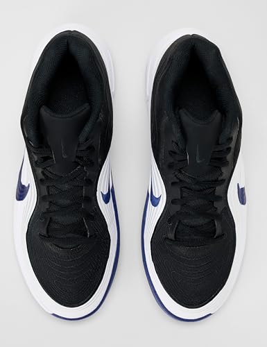 Nike Men's Precision 8 Mid Basketball Shoes, Black/Game Blue-White-Game Blue, 11