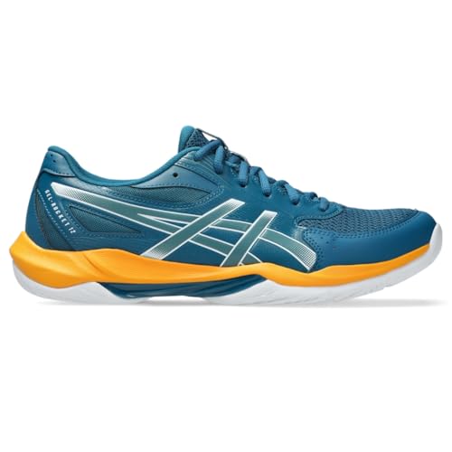 ASICS Men's Gel-Rocket 12 Volleyball Shoes, 10.5, Dark Teal/YAMABUKI