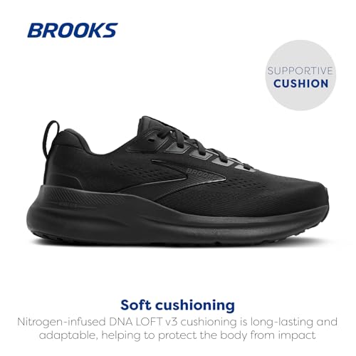 Brooks Men’s Beast GTS 26 Supportive Running & Walking Shoe - Black/Black/Grey - 11.5 X-Wide