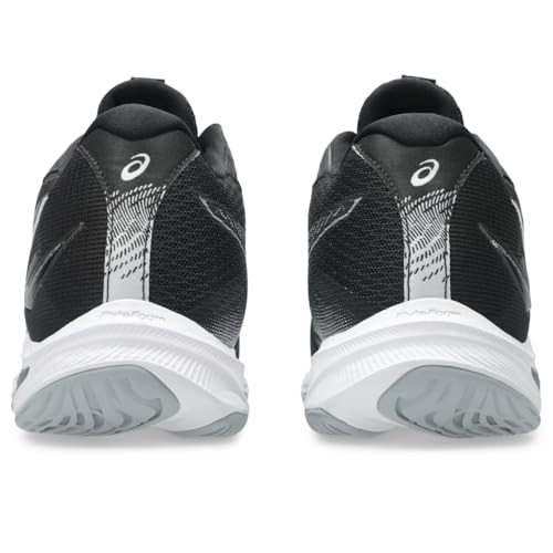 ASICS Women's Netburner Ballistic FlyteFoam Mid Top 4 Volleyball Shoes, 10, Black/White