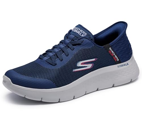 Skechers Men's Hands Free Slip-ins: Go Walk Flex Hands Up Sneaker, Navy, 12 X-Wide