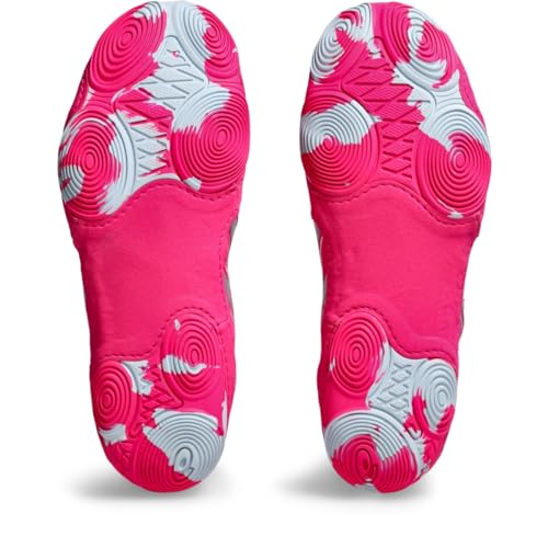 ASICS Women's MATBLAZER Wrestling Shoes, 6, Pink GLO/Cool Grey