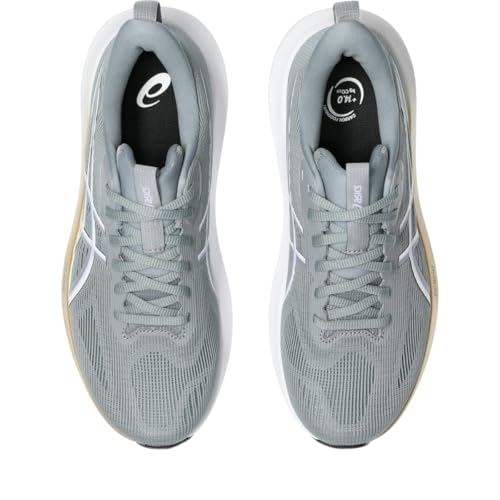 ASICS Women's GT-1000 14 Running Shoes, 8, Gravel/White