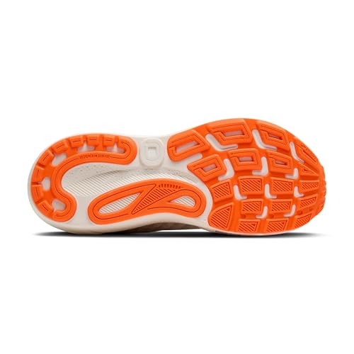 Brooks Men’s Adrenaline GTS 24 Supportive Running Shoe - Coconut/Portabella/Orange - 10.5 Medium