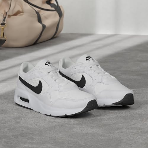 Nike Men's Air Max SC Shoes, White/Black-White, 8.5