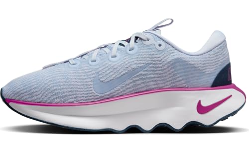 Nike Motiva Women's Walking Shoes (DV1238-008, Football Grey/Hot Fuchsia/Armory Navy) Size 9