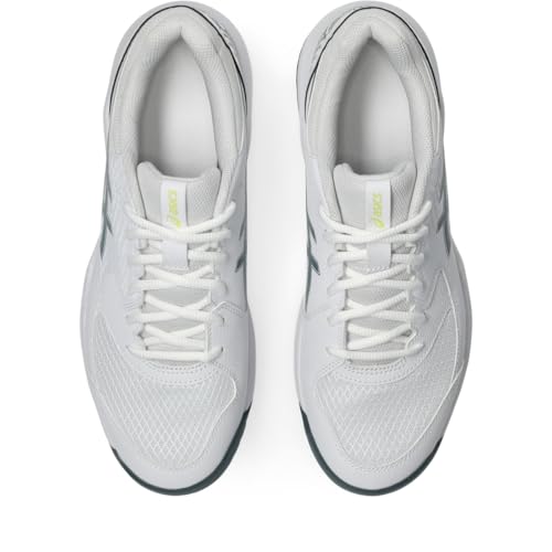 ASICS Men's Gel-Dedicate 8 Tennis Shoes, 10, White/IRONCLAD