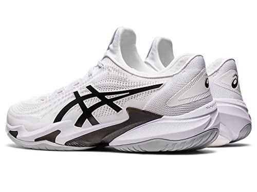 ASICS Men's Court FlyteFoam 3 Tennis Shoes, 14, White/Black