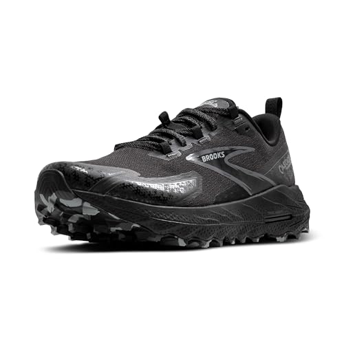 Brooks Women’s Cascadia 18 Mountain Trail Running Shoe - Black/Blackened Pearl/Grey - 7 Medium