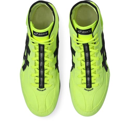 ASICS Men's DAN Gable EVO 3 Wrestling Shoes, 10, Safety Yellow/Graphite Grey