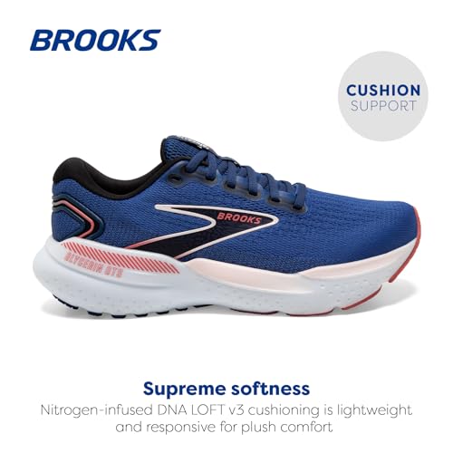 Brooks Women’s Glycerin GTS 21 Supportive Running Shoe - Blue/ICY Pink/Rose - 5 Medium