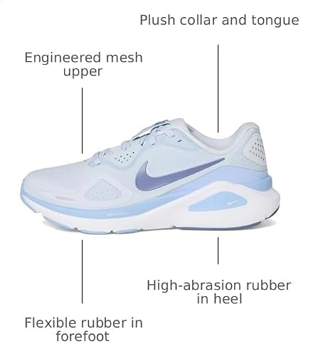 Nike Women's Structure 26 Football Grey/World Indigo/Aluminum/White 6.5 Medium