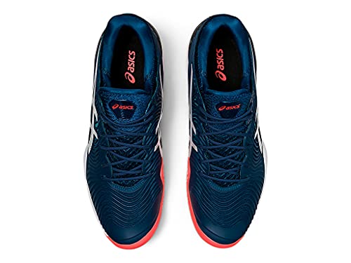ASICS Men's Court FlyteFoam Tennis Shoes, 7, MAKO Blue/White