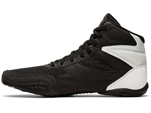 ASICS Kid's Matflex 6 Grade School Wrestling Shoes, 2 Big Kid, BLACK/SILVER