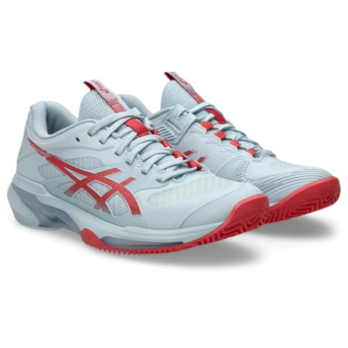 ASICS Women's Solution Speed FF 4 Clay Tennis Shoes, 6.5, Sky/Sienna
