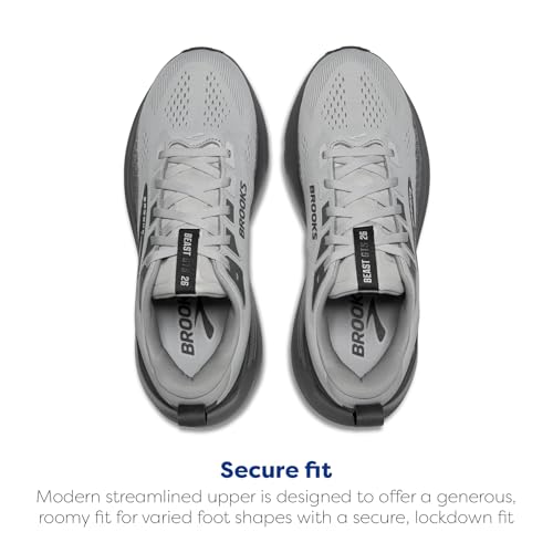 Brooks Men’s Beast GTS 26 Supportive Running & Walking Shoe - Gray/Gray/Blackened Pearl - 15 X-Wide