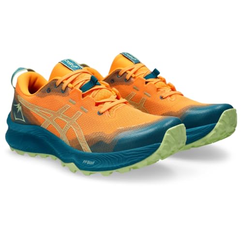 ASICS Men's Gel-Trabuco 12 Running Shoes, 7, Stadium Orange/Cool Matcha