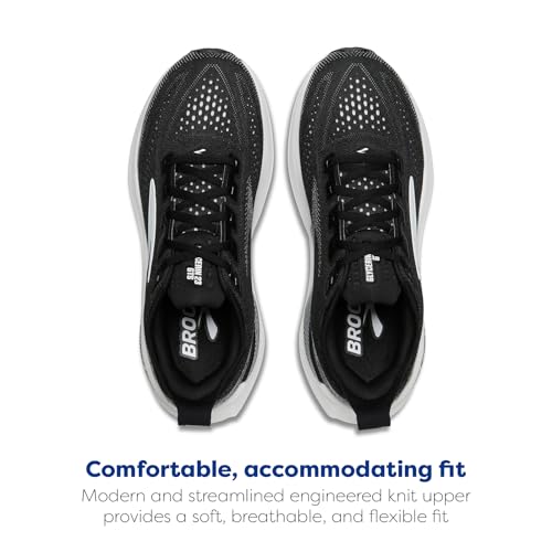 Brooks Women’s Glycerin GTS 23 Supportive Running Shoe - Black/Grey/White - 8.5 Medium