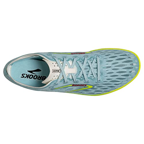 Brooks Men’s Wire 8 Running Shoe - Blue Glow/Nightlife/Red - 12 Medium