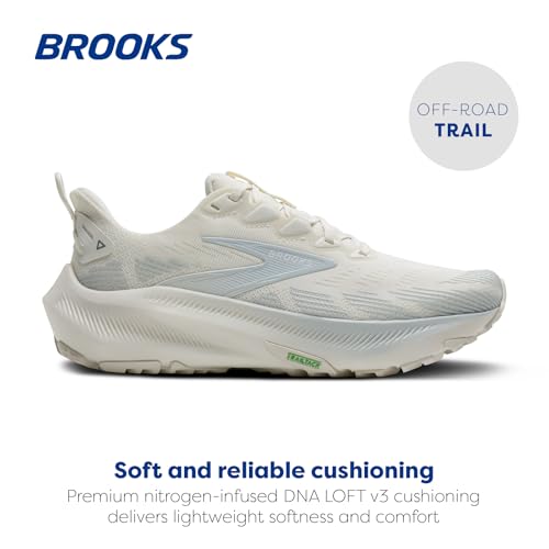 Brooks Women's Ghost Trail, Off-Road Running Shoe for Rugged Terrain - Coconut/Bluewash/Skywriting - 9 Medium