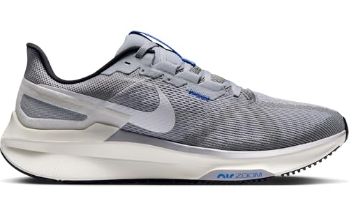 Nike Structure 25 Men's Road Running Shoes (DJ7883-011, Smoke Grey/Wolf Grey/Sail/White) Size 11.5