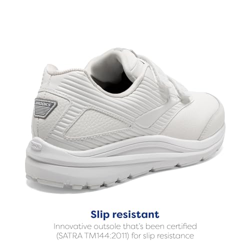 Brooks Addiction Walker V-Strap 2 White/White 8.5 EE