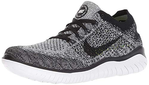 Nike Women's Free Rn Flyknit 2018 Running Shoe 6 , Black/Anthracite