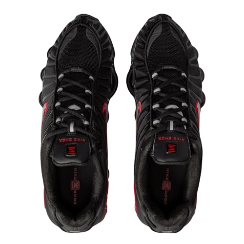 Nike Shox TL Men's Shoes (CN0151-003, Black/University Red/Metallic Silver) Size 11.5
